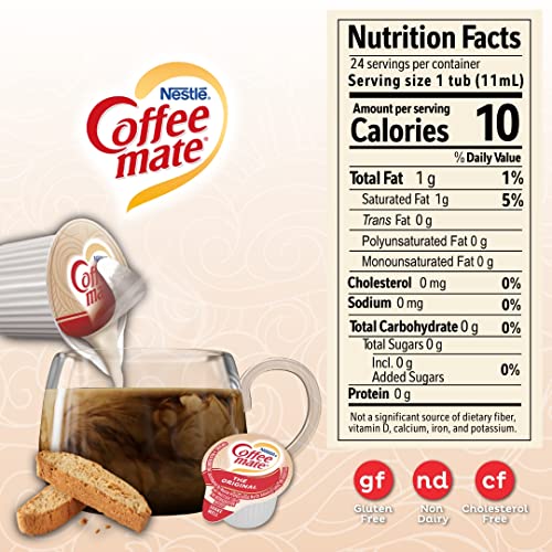 Nestle Coffee Mate Creamer Cups Gluten And Lactose Free Non-Dairy 48 Count 4 Pack for Coffee Lovers at Home